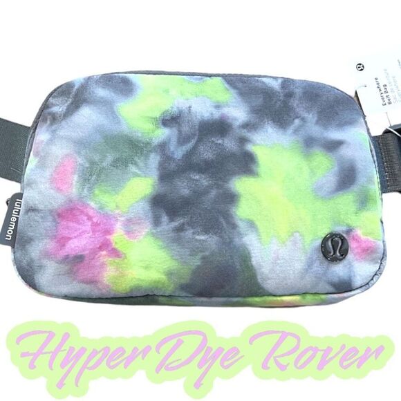 LULULEMON Hyper Dye Rover Everywhere Belt Bag in Yellow Pink Gray 1 Liter NWT - Picture 1 of 16